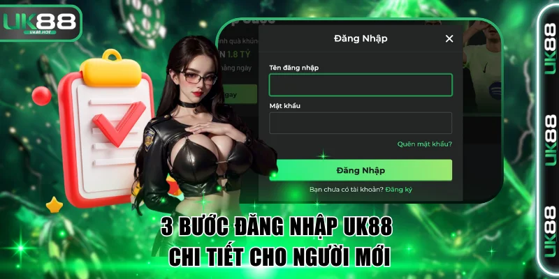 3 bước đăng nhập UK88 chi tiết cho người mới